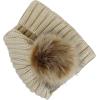 image:imageWomen and Men Beanie Daily Winter Oversized Thick Stretchy Knitted Pom Pom Beanie Fleece Lined Beanie Hat4 1105  Ivory
