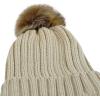 image:imageWomen and Men Beanie Daily Winter Oversized Thick Stretchy Knitted Pom Pom Beanie Fleece Lined Beanie Hat4 1105  Ivory