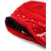 image:imageWomens Handmade Rhinestone Warm Baggy Fleece Lined Slouch BeanieampVisor Hat2 Ribbon2  Red