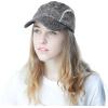image:imageWomens Lightweight Mesh Running Cap  Breathable Polyester Outdoor Baseball Hat Adjustable Low Profile Summer CapBlack
