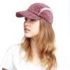 image:imageWomens Lightweight Mesh Running Cap  Breathable Polyester Outdoor Baseball Hat Adjustable Low Profile Summer CapBurgundy