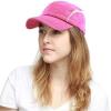 image:imageWomens Lightweight Mesh Running Cap  Breathable Polyester Outdoor Baseball Hat Adjustable Low Profile Summer CapRasberry