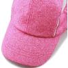 image:imageWomens Lightweight Mesh Running Cap  Breathable Polyester Outdoor Baseball Hat Adjustable Low Profile Summer CapRasberry