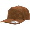 image:image7 Panel Corduroy Cap  Structured Cotton Snapback Flat Bill Adjustable Unisex Streetwear HatCooper
