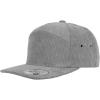 image:image7 Panel Corduroy Cap  Structured Cotton Snapback Flat Bill Adjustable Unisex Streetwear HatGrey