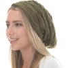 image:imageChemo Slouchy Style Baggy Beanie Cancer Headwear for Women Fleece Lining Winter Hat6 2800  Olive