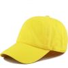 image:imageCotton Baseball Cap Dad Hat  Washed Low Profile Adjustable Hat for Men Women Casual Outdoor Running GolfYellow