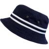 image:imageCotton Bucket Hat Packable Sun Hat  Unisex Summer Travel Beach Fisherman Hat for Men Women Outdoor Fishing Hiking0 Band Navy