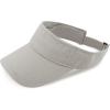image:imageSun Visor hat Sports 100 Cotton amp Pigment Quick Adjust Strap Closure SunProtect Golf Men Women Visor Cap1 Grey
