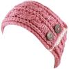 image:imageTHE HAT DEPOT Womens Cable Knit Hand Made Headband With Button Detail PInk