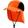image:imageThe Hat Depot  Outdoor Safari Hiking Fishing Sun Block Cap Hat1 Cap  Blaze Orange