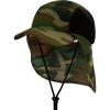 image:imageThe Hat Depot  Outdoor Safari Hiking Fishing Sun Block Cap Hat1 Cap  Wood Camo