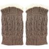 image:imageThe Hat Depot  Short Womens Knit Boot Topper Leg Warmer1 Style 7  Khaki
