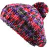 image:imageThe Hat Depot  Winter Multi Color Pom Pom Knit Beret Hat1 Style 1  Red