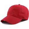 image:imageThe Hat Depot 100 Cotton Canvas 6Panel LowProfile Adjustable Dad Baseball CapRed