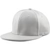 image:imageThe Hat Depot 1300 Plain Faux Leather Snapback Baseball One SizeCapGrey