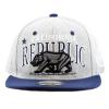 image:imageThe Hat Depot 1300A Premium Quality Republic California Soft Heather Grey Snapback Cap Navy