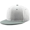 image:imageThe Hat Depot 1300hg Plain Heather Grey Snapback CapOlive