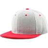 image:imageThe Hat Depot 1300hg Plain Heather Grey Snapback CapRed