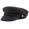 image:imageThe Hat Depot 1400CD1970 Winter Unisex 100 Wool Greek Fishermans Hat SM Black
