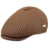 image:imageThe Hat Depot 200h Soft Cool Mesh Newsboy Cabbie Ivy Hat LXL Brown