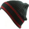 image:imageThe Hat Depot 200h Unisex Light Weight Chunky Cable Knit Beanie HatBlack Red
