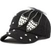 image:imageThe Hat Depot 200h5368sbeaded Crystal Rhinestone Shoes Design Glitter Cap 6colorsBlack