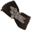 image:imageThe Hat Depot 700HB80 Sequin Knit Headband with Flower Decoration8colors Brown