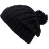 image:imageThe Hat Depot 700WHU2 Unisex Solid Color Ribbed Beanie with Pom hatBlack