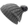 image:imageThe Hat Depot 700WHU2 Unisex Solid Color Ribbed Beanie with Pom hatGrey