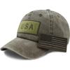 image:imageThe Hat Depot Cotton amp Pigment Low Profile Tactical Operator USA Flag Patch Military Army Cap1 Pigment  Olive