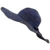 image:imageThe Hat Depot Crushable MultiColors with Ribbon Wide Floppy Brim Sun HatNavy