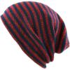 image:imageThe Hat Depot Fashion Junior Youth Unisex Soft Warm Stripe Knit Beanie Winter Hat Made in USA RedNavy