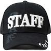 image:imageThe Hat Depot Law Enforcement 3D Embroidered Hat4 Staff  Black