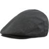 image:imageThe Hat Depot Linen Paisley Lining Cool Newsboy Ivy HatBlack