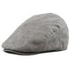 image:imageThe Hat Depot Linen Paisley Lining Cool Newsboy Ivy HatGrey