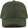 image:imageThe Hat Depot Mens Curved Brim Stretch Fit Mesh 6 Panel Fitted Baseball CapOlive
