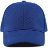 image:imageThe Hat Depot Mens Curved Brim Stretch Fit Mesh 6 Panel Fitted Baseball CapRoyal