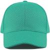image:imageThe Hat Depot Mens Curved Brim Stretch Fit Mesh 6 Panel Fitted Baseball CapTurquoise