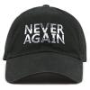 image:imageThe Hat Depot Never Again Gun Control March Embroidered Washed Cotton Low Profile Baseball Cap Hat Never AgainBlack2