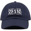 image:imageThe Hat Depot Never Again Gun Control March Embroidered Washed Cotton Low Profile Baseball Cap Hat Never AgainNavy