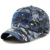 image:imageThe Hat Depot Tactical Operator USA Flag Low Profile Baseball Army Military CapBlue Digital Camo