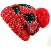 image:imageThe Hat Depot Thick Womens Square Sherpa Lining Beanie Winter HatRed