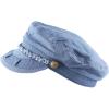 image:imageThe Hat Depot Unisex Cotton Yachting Style Sailing Greek Fisherman Cap hatBlue
