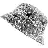 image:imageThe Hat Depot Unisex Cute Unique Print Faux Leather Bucket HatWhite