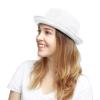 image:imageThe Hat Depot Unisex Light Weight Classic Soft Cool Mesh Pork Pie hatWhite