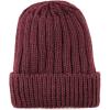 image:imageThe Hat Depot Winter Big Slouchy Chunky Thick Stretch Knit Beanie Fleece Lined Beanie Without Pom Hat1 Straight Burgundy