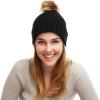 image:imageThe Hat Depot Winter Faux Fur Pom Pom Knit Beanie Skull HatBlack