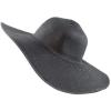 image:imageThe Hat Depot Womens Large Wide Brim Floppy Beach Sun Visor Shade Straw Hat CapBlack