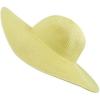 image:imageThe Hat Depot Womens Large Wide Brim Floppy Beach Sun Visor Shade Straw Hat CapYellow